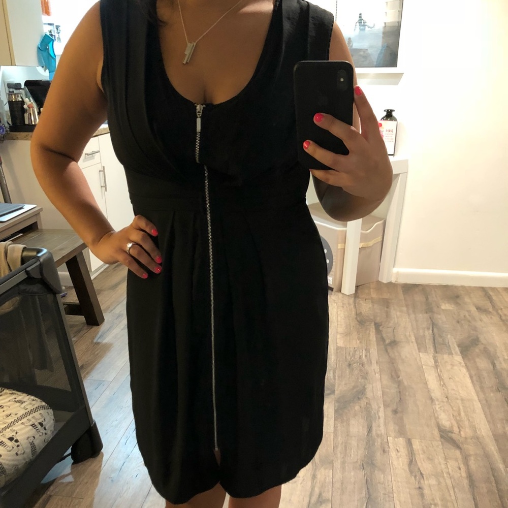 H&M Black Zipper Dress